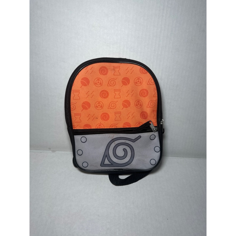 Bioworld Naruto Shippuden Mini Backpack Orange Grey Hidden Leaf Village Anime